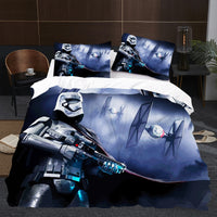 Captain Phasma Star Wars Bedding Green Duvet Covers Comforter Set Quilted Blanket Bedlinen LS22759 - Lusy Store