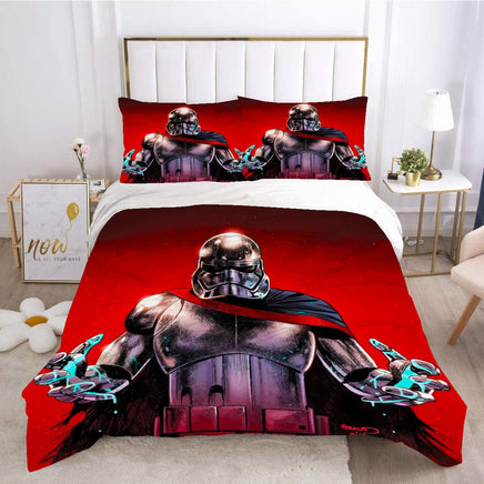Captain Phasma Star Wars Bedding Grey Duvet Covers Comforter Set Quilted Blanket Bedlinen LS22760 - Lusy Store