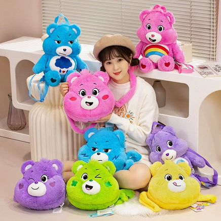 Care Bears Plush Kawaii Backpack Bag Pillow Dolls Furniture Decoration Gifts - Lusy Store LLC