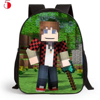 Cartoon Backpack for Children MineCraft Children Backpack Kindergarten Backpack Boy - Lusy Store