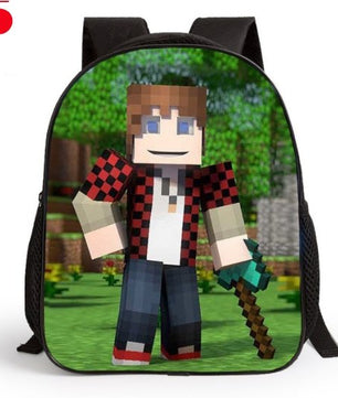 Cartoon Backpack for Children MineCraft Children Backpack Kindergarten Backpack Boy - Lusy Store
