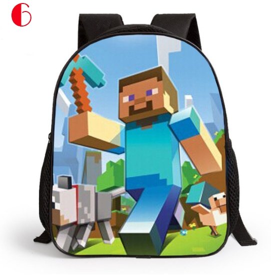 Cartoon Backpack for Children MineCraft Children Backpack Kindergarten Backpack Boy - Lusy Store