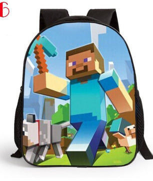 Cartoon Backpack for Children MineCraft Children Backpack Kindergarten Backpack Boy - Lusy Store