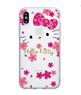 Cartoon Cute Hello Kitty Flowers Leaf soft Silicon case For iphone - Lusy Store