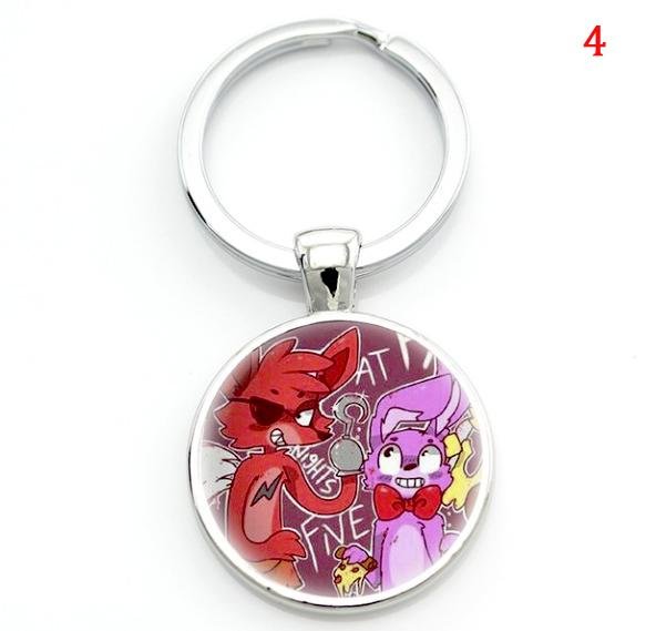 Cartoon game case for Five Nights at Freddy's keychain FNAF Mangle Foxy key chains holder jewelry - Lusy Store