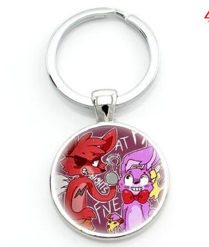 Cartoon game case for Five Nights at Freddy's keychain FNAF Mangle Foxy key chains holder jewelry - Lusy Store