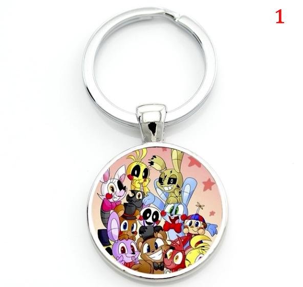 Cartoon game case for Five Nights at Freddy's keychain FNAF Mangle Foxy key chains holder jewelry - Lusy Store