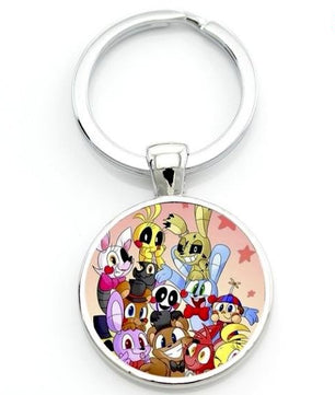 Cartoon game case for Five Nights at Freddy's keychain FNAF Mangle Foxy key chains holder jewelry - Lusy Store