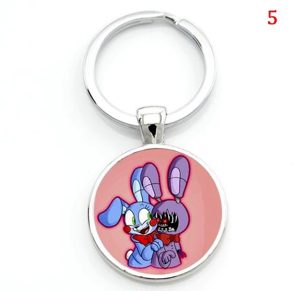 Cartoon game case for Five Nights at Freddy's keychain FNAF Mangle Foxy key chains holder jewelry - Lusy Store