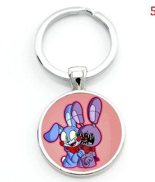 Cartoon game case for Five Nights at Freddy's keychain FNAF Mangle Foxy key chains holder jewelry - Lusy Store