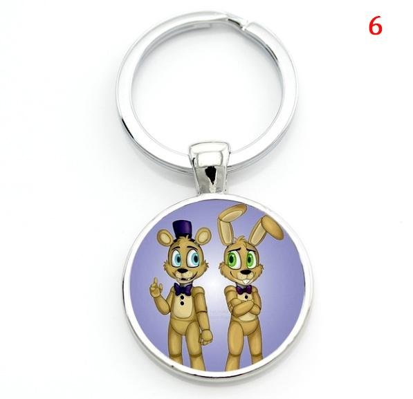 Cartoon game case for Five Nights at Freddy's keychain FNAF Mangle Foxy key chains holder jewelry - Lusy Store