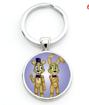 Cartoon game case for Five Nights at Freddy's keychain FNAF Mangle Foxy key chains holder jewelry - Lusy Store