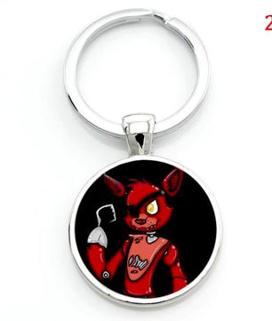 Cartoon game case for Five Nights at Freddy's keychain FNAF Mangle Foxy key chains holder jewelry - Lusy Store