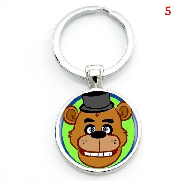 Cartoon game case for Five Nights at Freddy's keychain FNAF Mangle Foxy women men bag car key chains - Lusy Store