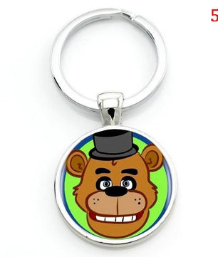 Cartoon game case for Five Nights at Freddy's keychain FNAF Mangle Foxy women men bag car key chains - Lusy Store