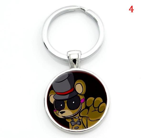 Cartoon game case for Five Nights at Freddy's keychain FNAF Mangle Foxy women men bag car key chains - Lusy Store