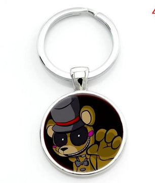 Cartoon game case for Five Nights at Freddy's keychain FNAF Mangle Foxy women men bag car key chains - Lusy Store