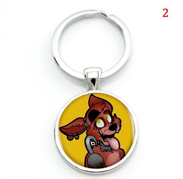 Cartoon game case for Five Nights at Freddy's keychain FNAF Mangle Foxy women men bag car key chains - Lusy Store