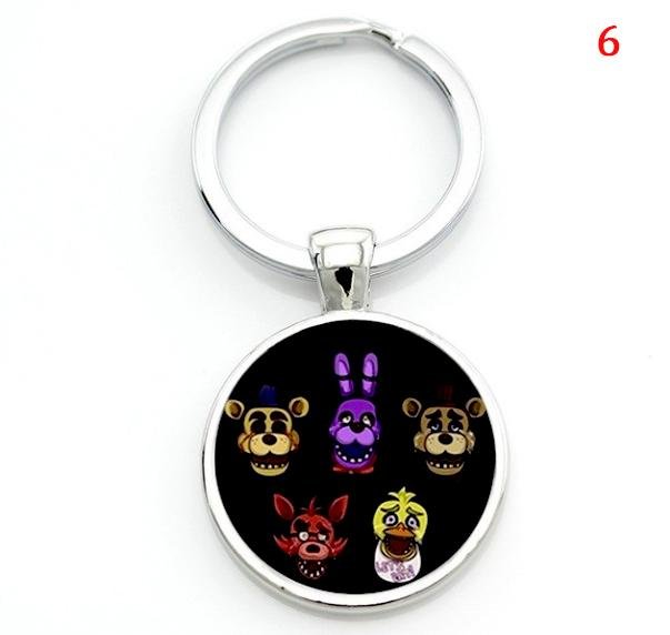 Cartoon game case for Five Nights at Freddy's keychain FNAF Mangle Foxy women men bag car key chains - Lusy Store