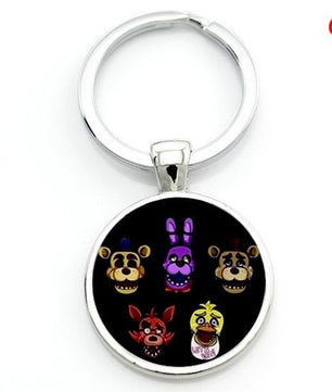 Cartoon game case for Five Nights at Freddy's keychain FNAF Mangle Foxy women men bag car key chains - Lusy Store