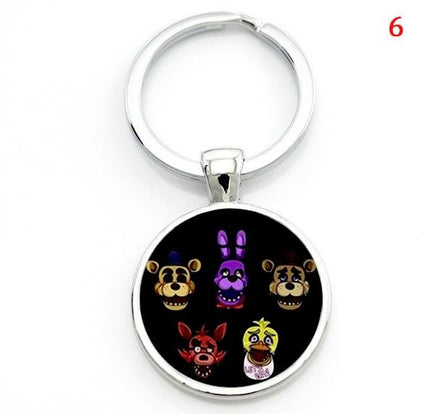 Cartoon game case for Five Nights at Freddy's keychain FNAF Mangle Foxy women men bag car key chains - Lusy Store