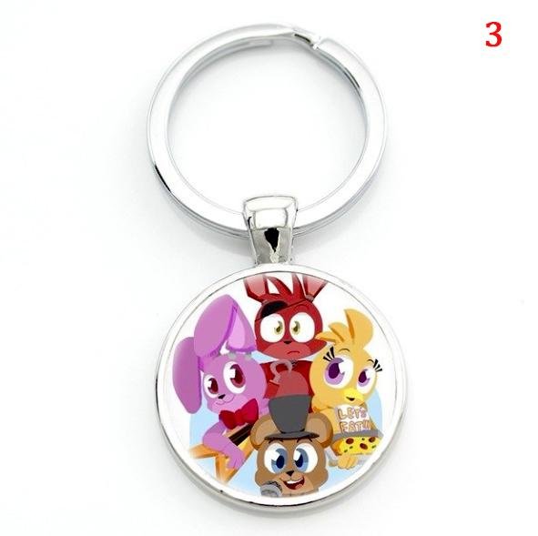 Cartoon game case for Five Nights at Freddy's keychain FNAF Mangle Foxy women men bag car key chains - Lusy Store