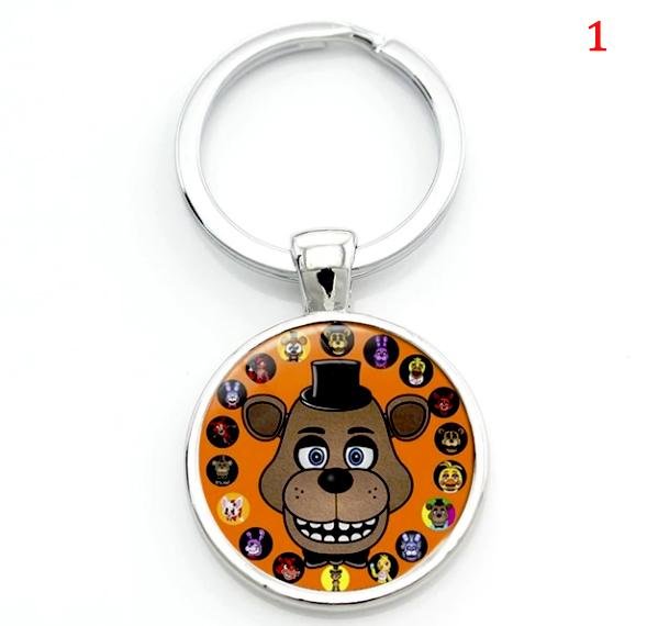 Cartoon game case for Five Nights at Freddy's keychain FNAF Mangle Foxy women men bag car key chains - Lusy Store