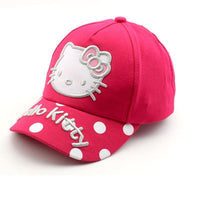 Cartoon Hello Kitty Children Caps Sport Baseball Caps Sun Snapback Hats Unisex 100% cotton - Lusy Store
