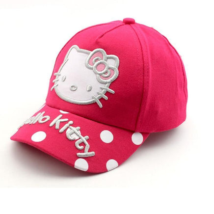 Cartoon Hello Kitty Children Caps Sport Baseball Caps Sun Snapback Hats Unisex 100% cotton - Lusy Store
