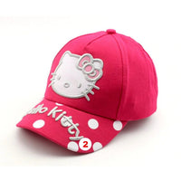 Cartoon Hello Kitty Children Caps Sport Baseball Caps Sun Snapback Hats Unisex 100% cotton - Lusy Store