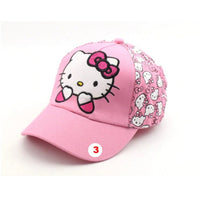 Cartoon Hello Kitty Children Caps Sport Baseball Caps Sun Snapback Hats Unisex 100% cotton - Lusy Store