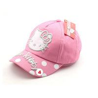 Cartoon Hello Kitty Children Caps Sport Baseball Caps Sun Snapback Hats Unisex 100% cotton - Lusy Store