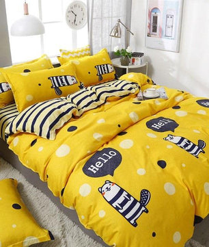 Cartoon Style Bedding Sets Duvet Cover Bed Sheet Bed Linings Kids Bedding Sets Twin/Full/Queen/King Size - Lusy Store