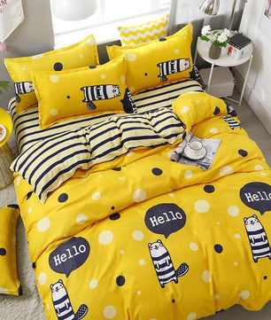 Cartoon Style Bedding Sets Duvet Cover Bed Sheet Bed Linings Kids Bedding Sets Twin/Full/Queen/King Size - Lusy Store