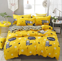 Cartoon Style Bedding Sets Duvet Cover Bed Sheet Bed Linings Kids Bedding Sets Twin/Full/Queen/King Size