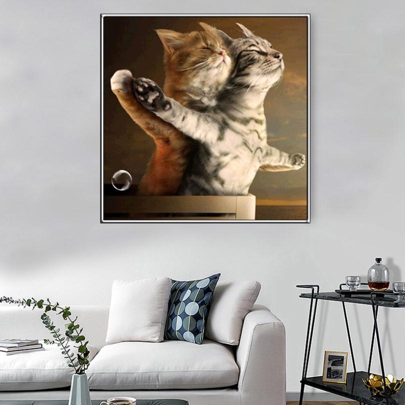 Cat Diamond Painting 5D DIY Funny Diamond Painting Living Room - Lusy Store