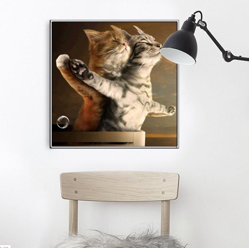 Cat Diamond Painting 5D DIY Funny Diamond Painting Living Room - Lusy Store