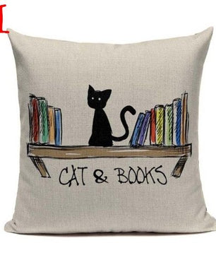Cat Happy Reading More Book Pillowcase - Lusy Store