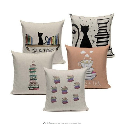 Cat Happy Reading More Book Pillowcase - Lusy Store