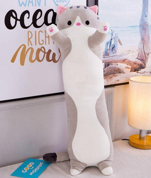 Cat Stuffed Animals Cute Creative Long Soft Toys Lunch Break Nap Sleeping Pillow Cushion - Lusy Store