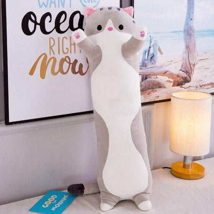 Cat Stuffed Animals Cute Creative Long Soft Toys Lunch Break Nap Sleeping Pillow Cushion - Lusy Store