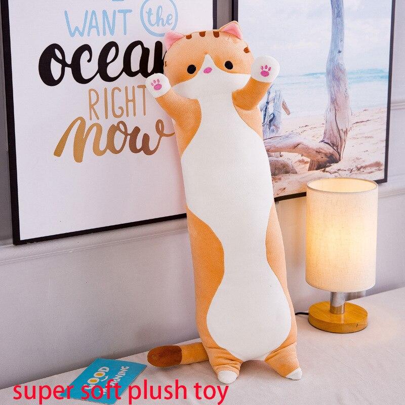 Cat Stuffed Animals Cute Creative Long Soft Toys Lunch Break Nap Sleeping Pillow Cushion - Lusy Store