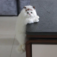 Cat Stuffed Simulation Cat Animal Model TV Decoration Crafts Plush Toy Doll Gift Good Blessing - Lusy Store