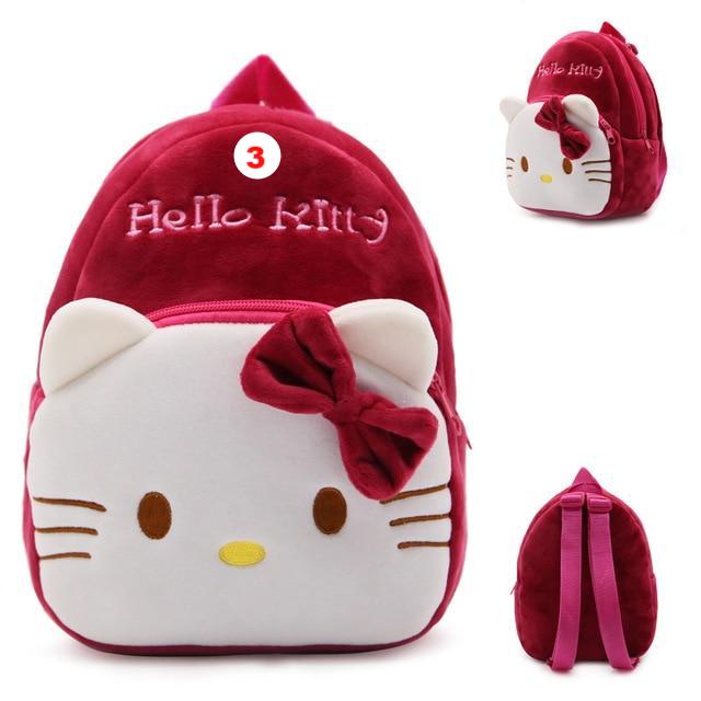 Children plush backpack cartoon bags kids baby school bags cute Hello Kitty for kindergarten girls - Lusy Store
