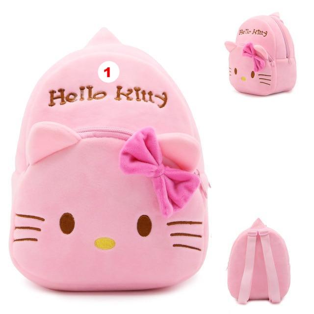 Children plush backpack cartoon bags kids baby school bags cute Hello Kitty for kindergarten girls - Lusy Store