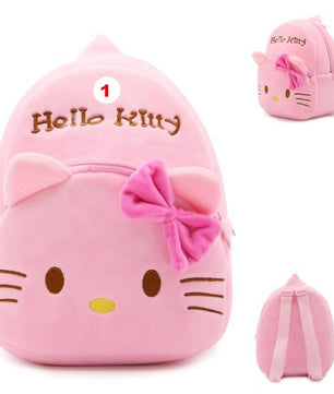 Children plush backpack cartoon bags kids baby school bags cute Hello Kitty for kindergarten girls - Lusy Store