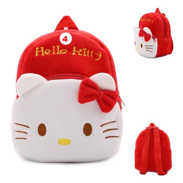 Children plush backpack cartoon bags kids baby school bags cute Hello Kitty for kindergarten girls - Lusy Store