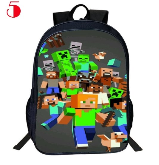 Children School Bag Minecraft Cartoon Backpack Pupils Printing School Bags Hot Game Backpacks - Lusy Store