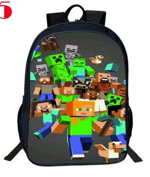 Children School Bag Minecraft Cartoon Backpack Pupils Printing School Bags Hot Game Backpacks - Lusy Store