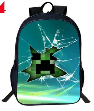 Children School Bag Minecraft Cartoon Backpack Pupils Printing School Bags Hot Game Backpacks - Lusy Store